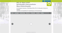 Desktop Screenshot of implantatzentrum-unterschleissheim.de